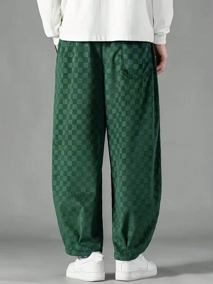 Calça Dauomo de moletom em veludo cotelê