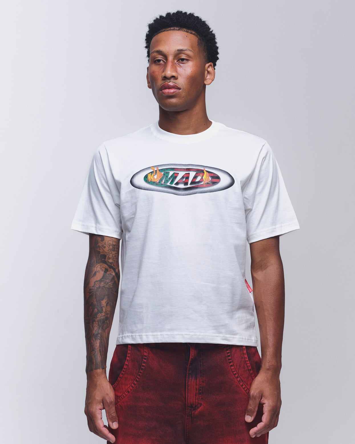 CAMISETA MAD LOGO 125 OFF WHITE