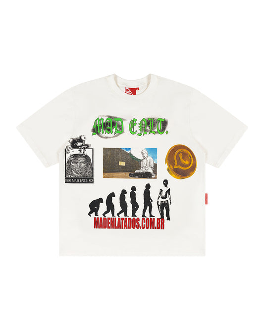 CAMISETA WHATSAPP GOLD OFF WHITE