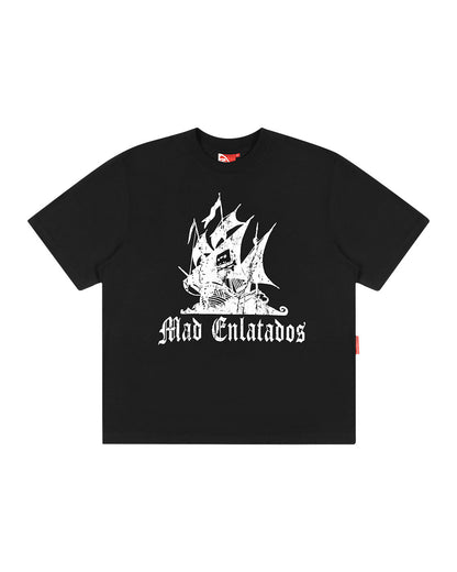 CAMISETA BARCO DA PIRATARIA PRETA