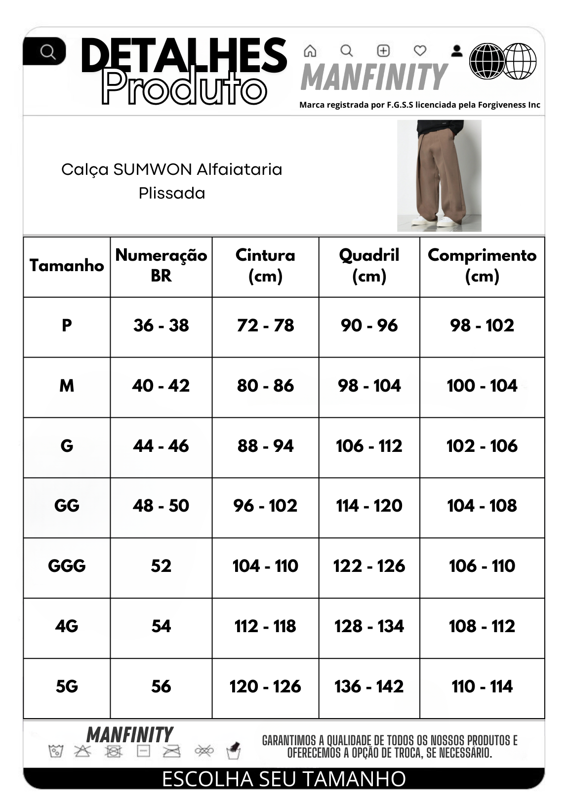 Calça Alfaiataria Plissada