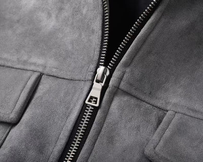 Jaqueta Vintage High Suede Casual