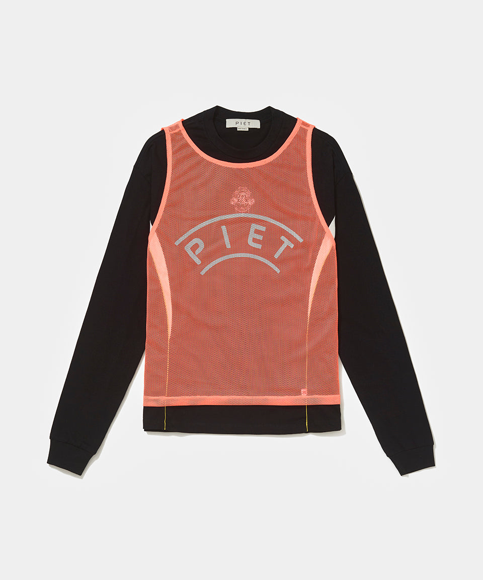 Vest Long Sleeve T-shirt Black