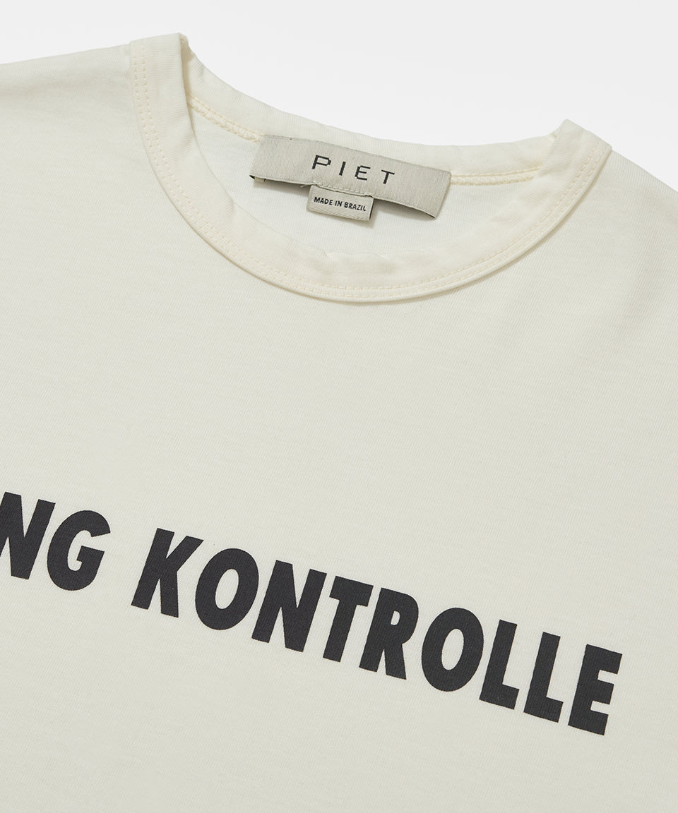 Doping Kontrolle T-shirt Bone White