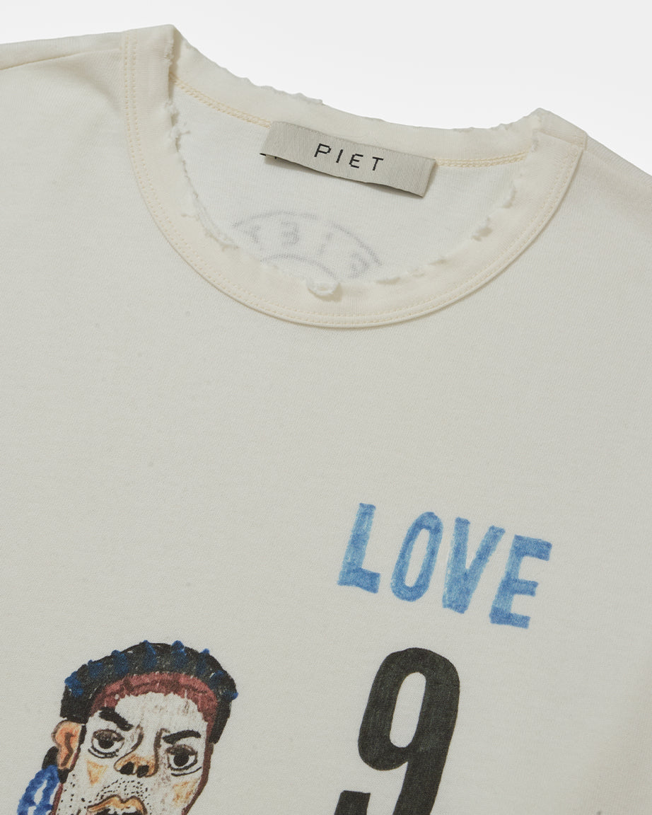 Illustrated T-shirt Bone White