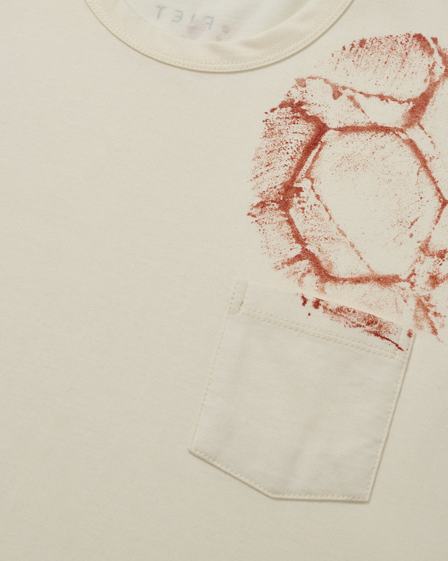 Football Pocket T-shirt Bone White