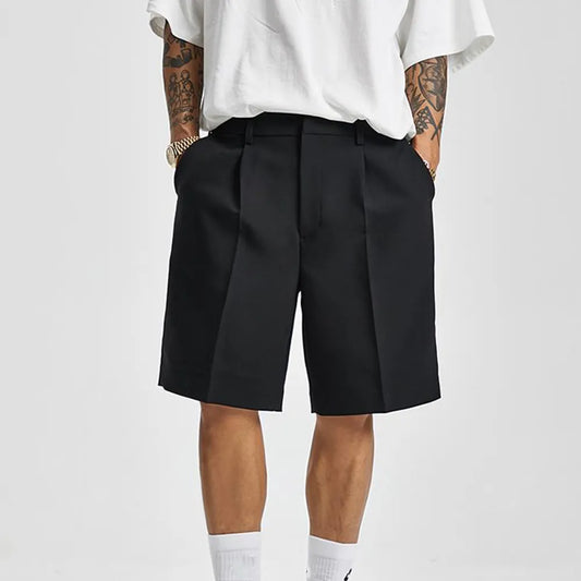 Shorts Straight Solid Casual Korean Streetwear