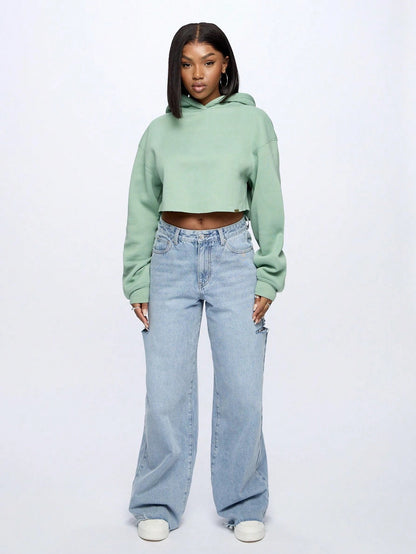 Moletom Oversized Cropped Loungewear