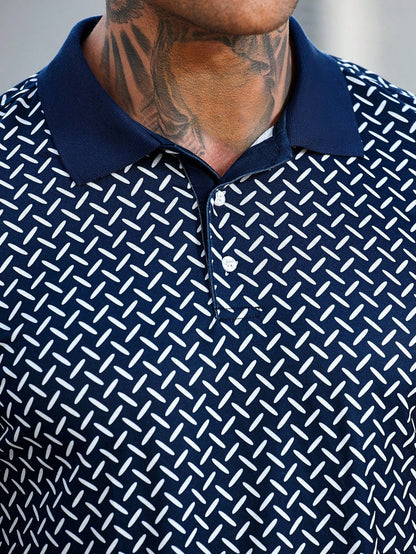 Camisa CasualCool Polo de Manga Curta Detalhada