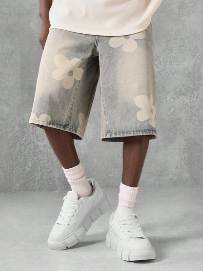 Shorts Denim Florals