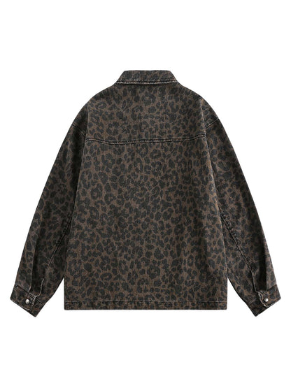 Jaqueta Vintage Washed Cheetah