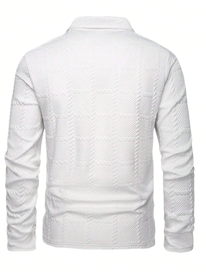 Camisa Polo de Manga Longa Casual