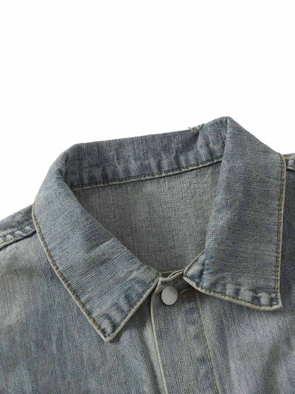 Jaqueta Retro Washed Totem Denim