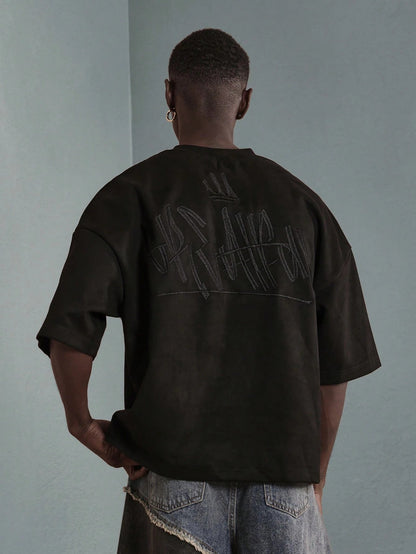 Camiseta Boxy Oversized Veludo