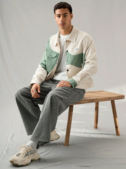 Jaqueta UrbanChill de Corte Folgado em Veludo Cotelê