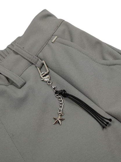 Elastic Waistband Barrel Pants - 2425