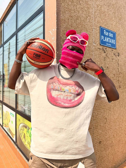 Camiseta Diamond Tooth Pattern