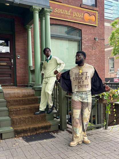 Thesupermade High Street Distressed Washed Printed Jeans - 2246