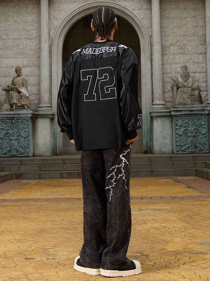 Calça High Street Hip-hop Distressed