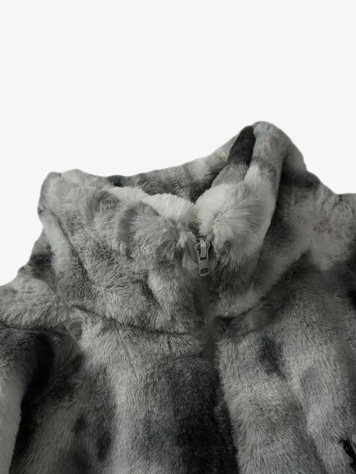 Jaqueta Heavy-Duty Faux Lambswool Tie-Dye Urban