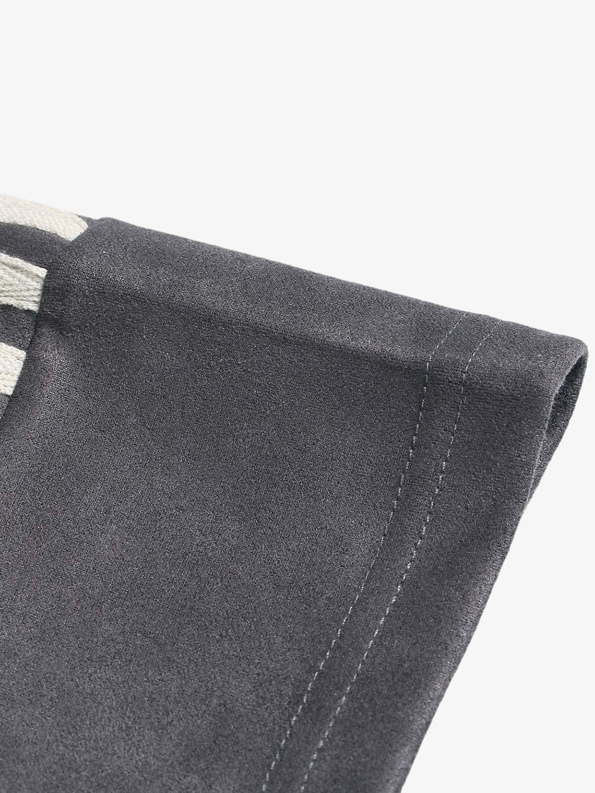 Camiseta Suede Contrast Spliced Oversize