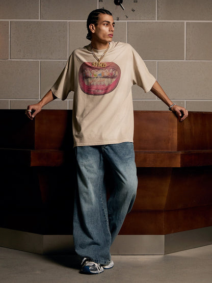 Camiseta Diamond Tooth Pattern