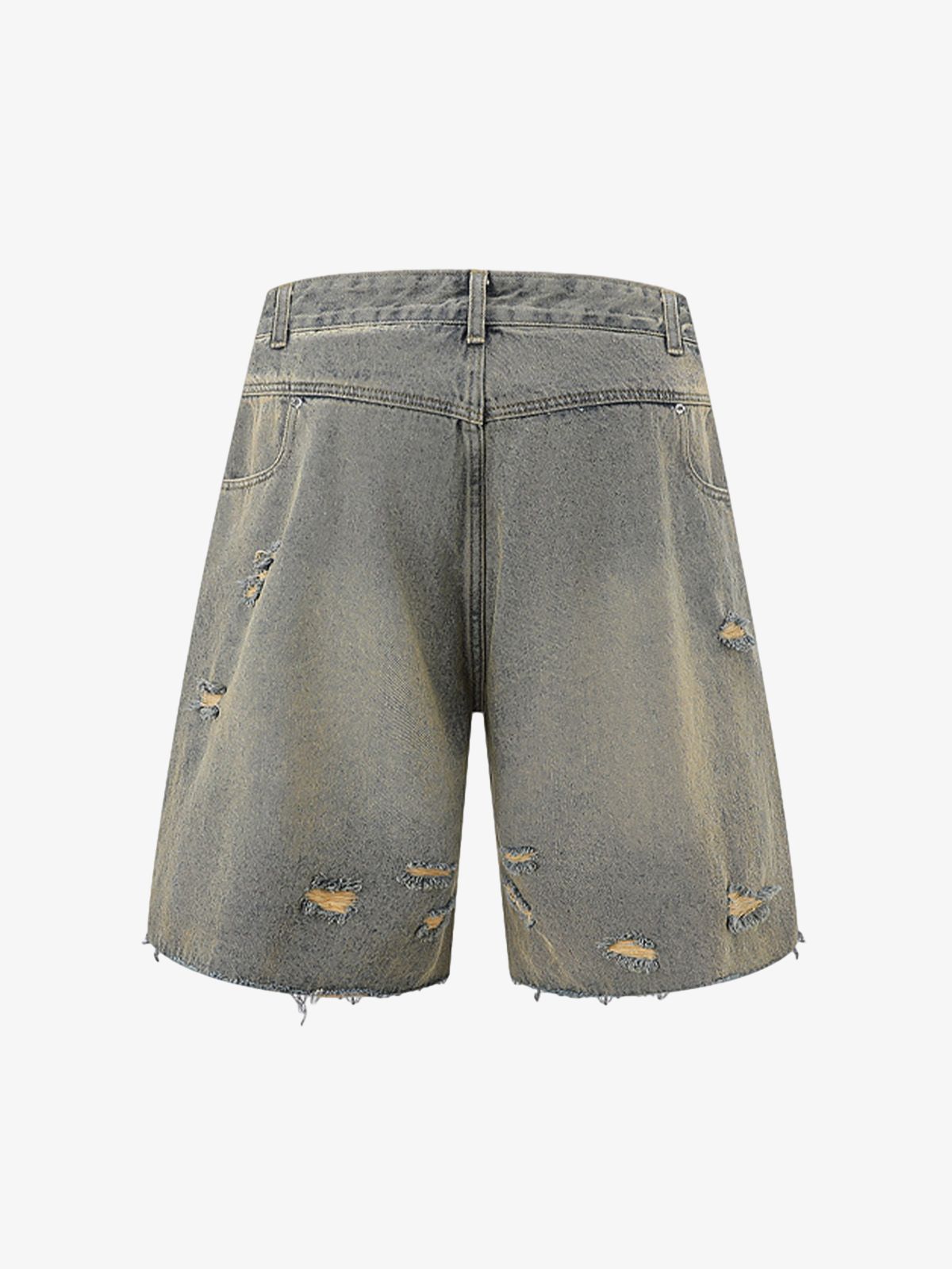 Distressed Ripped Denim Suit - 2460