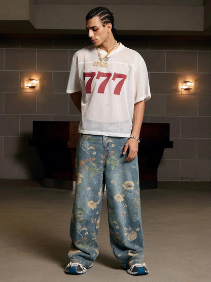 Camiseta Jersey Letter 777