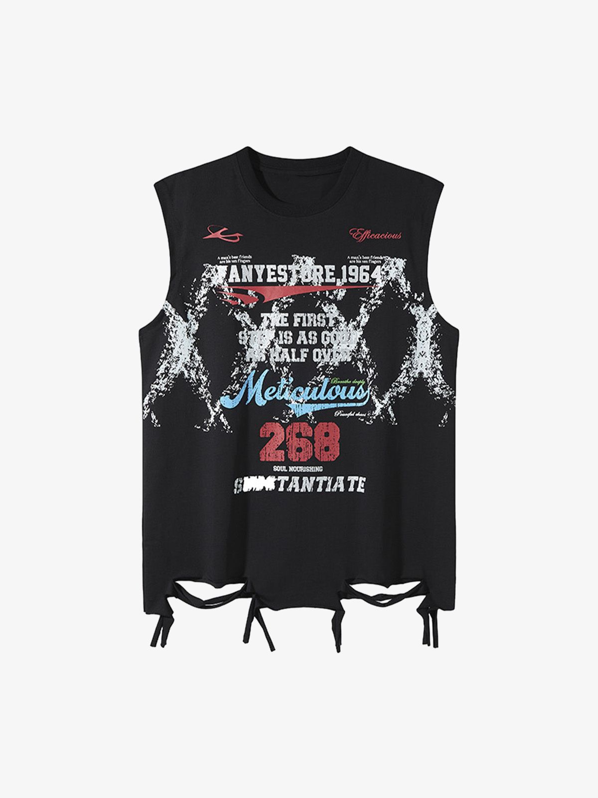 Regata Retro Tattered Print Vest