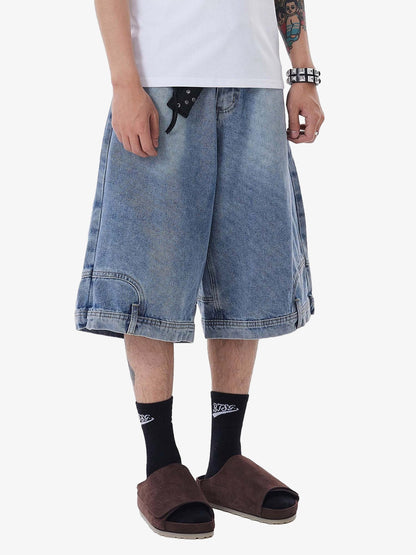 Shorts Retro Reverse Design Washed Jorts