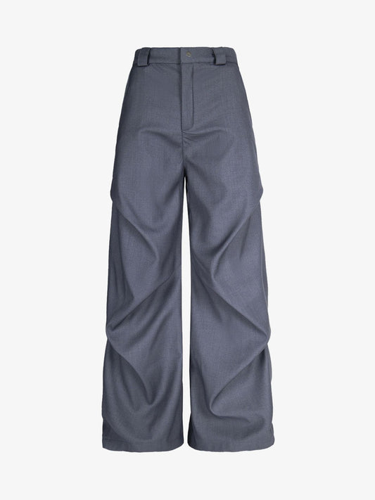 Retro Pleated Drape Cleanfit Pants