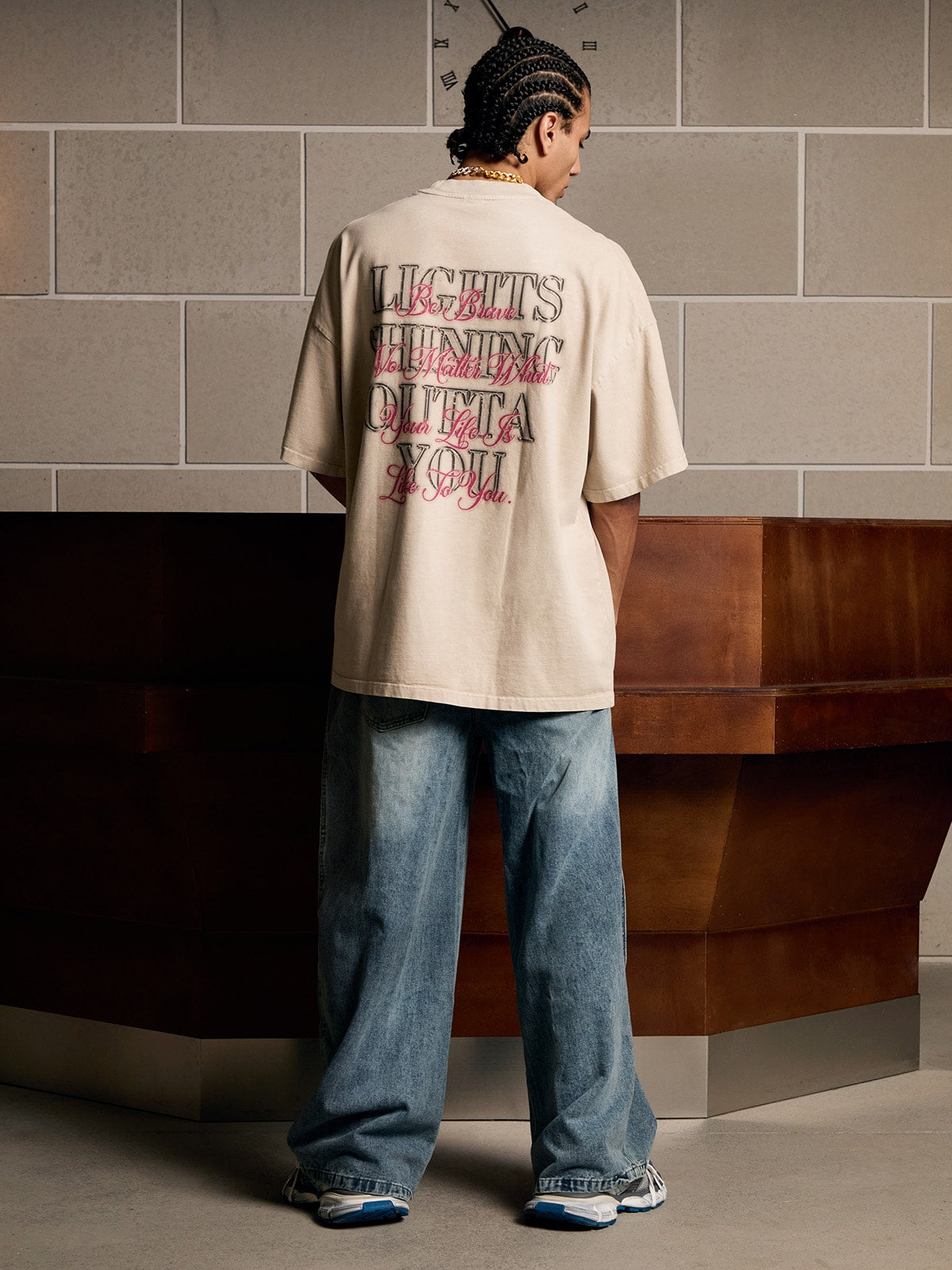 Camiseta Diamond Tooth Pattern