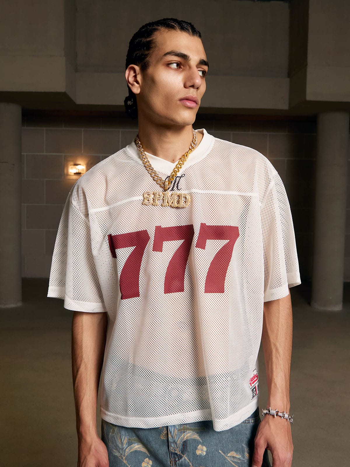 Camiseta Jersey Letter 777