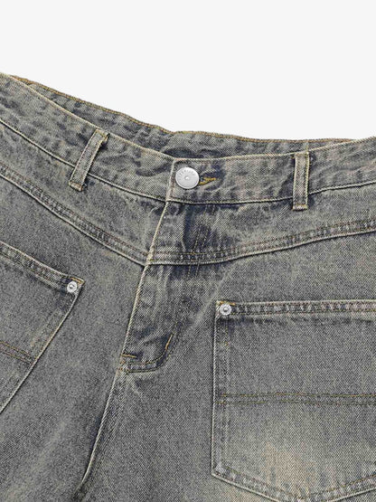 Distressed Ripped Denim Suit - 2460