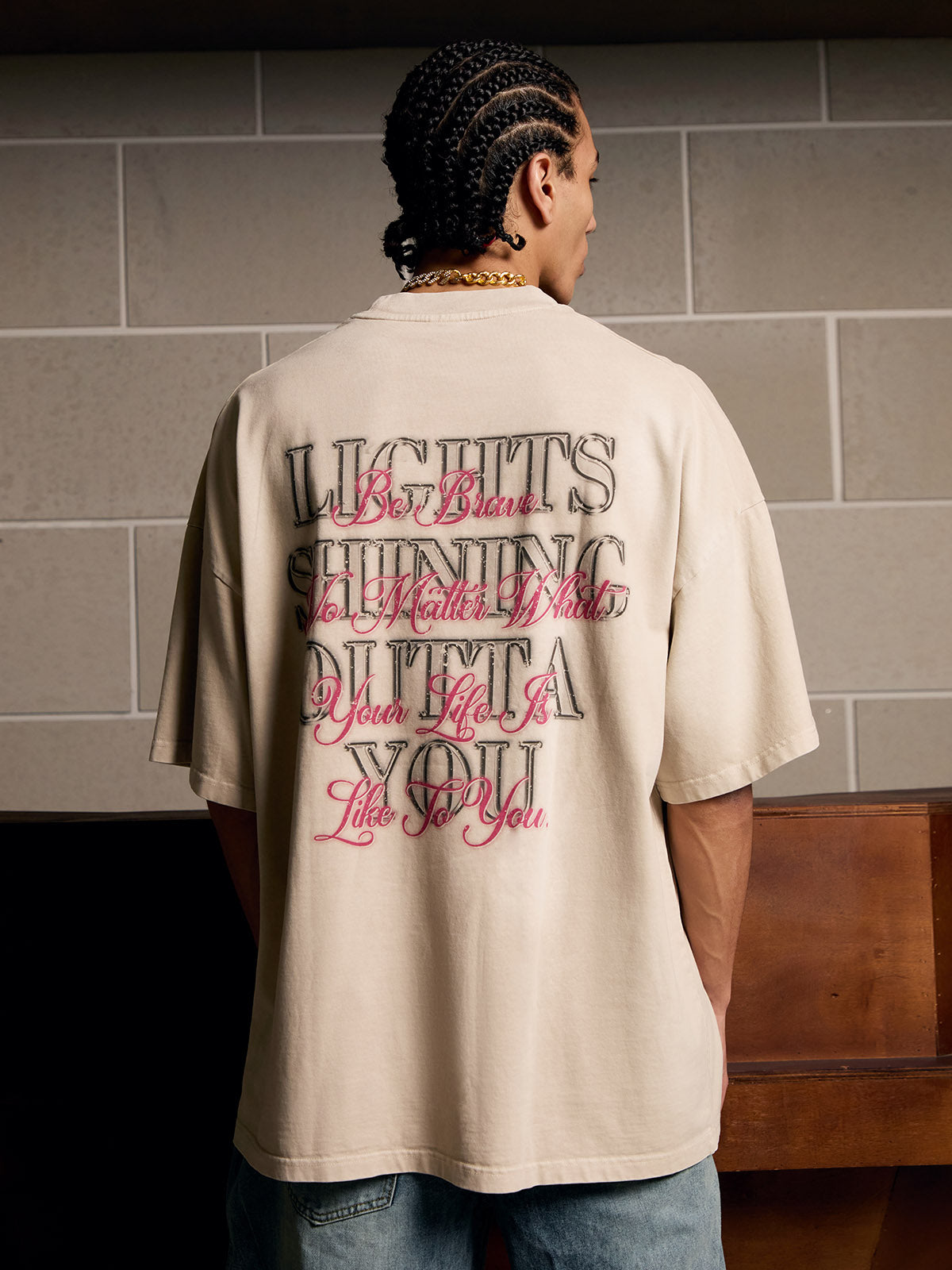 Camiseta Diamond Tooth Pattern