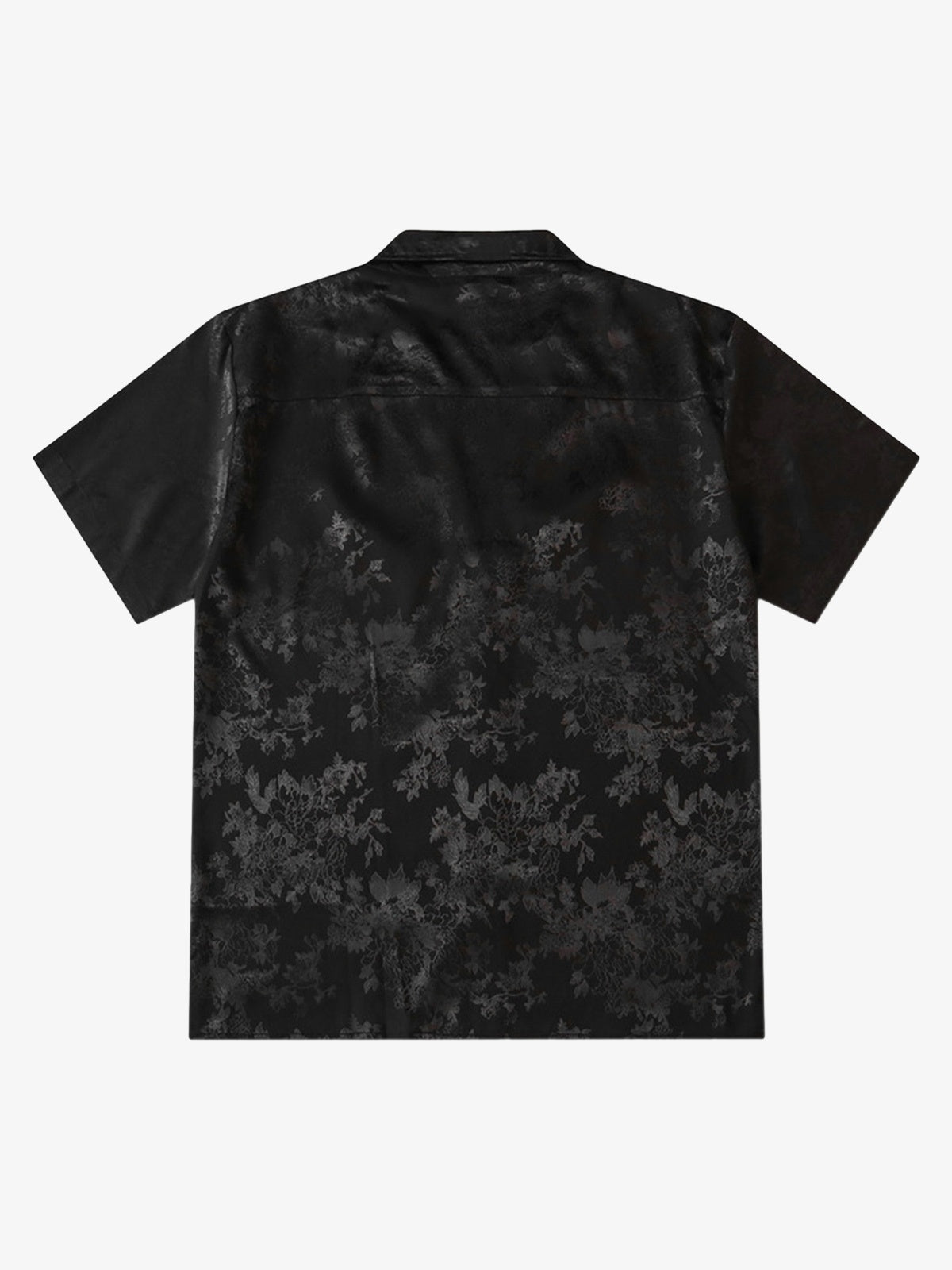 Thesupermade Leaves Pattern  Black Vintage Shirts