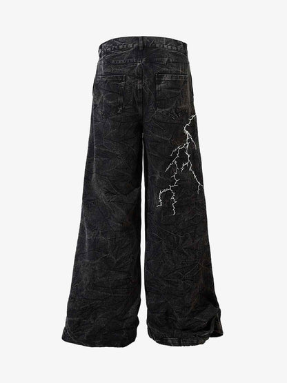 Calça High Street Hip-hop Distressed