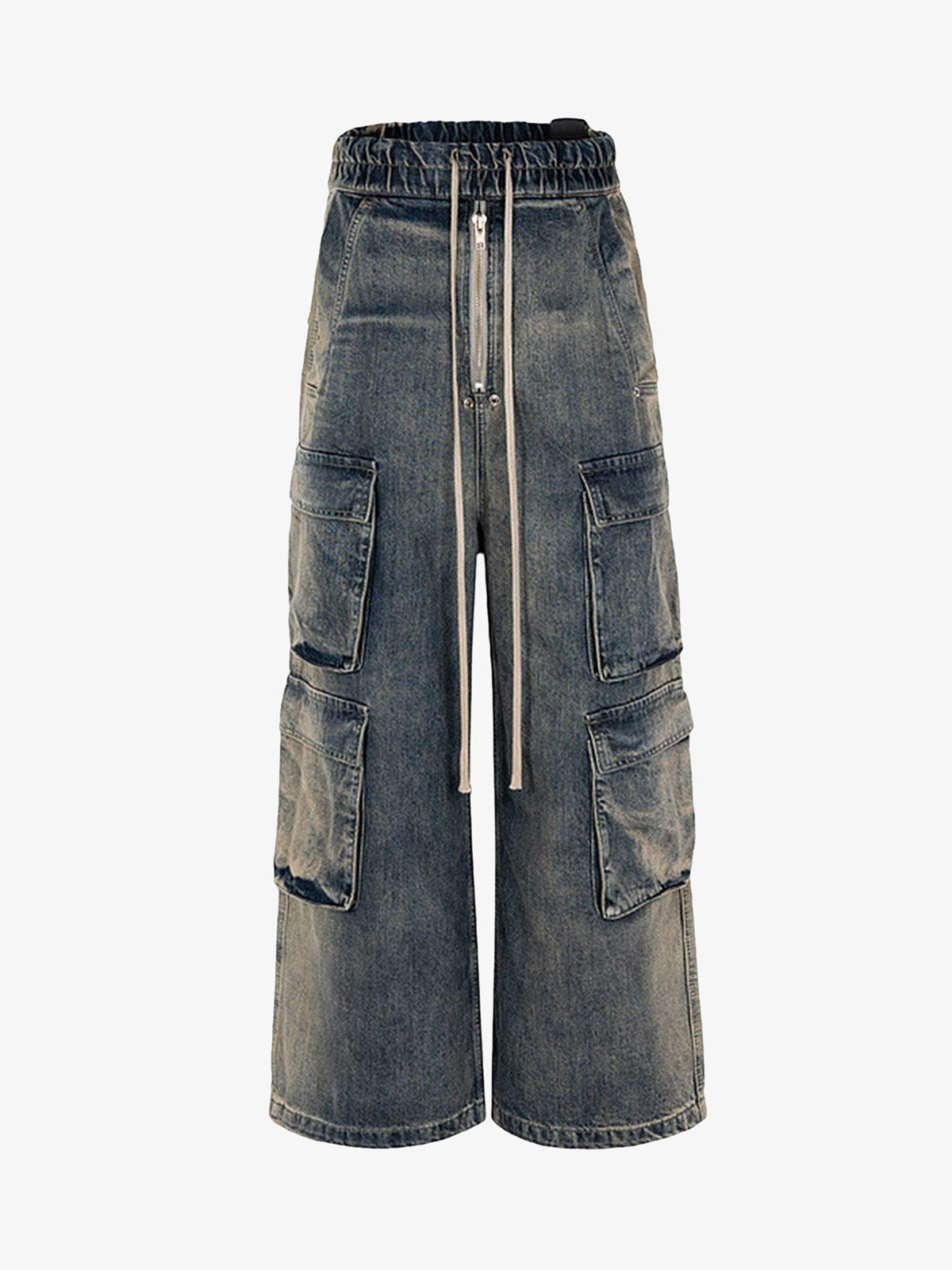 Calça Wide Leg Mult Cargo Jeans