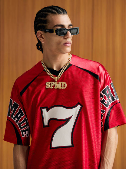 Camiseta Sports Jersey Red Super Seven