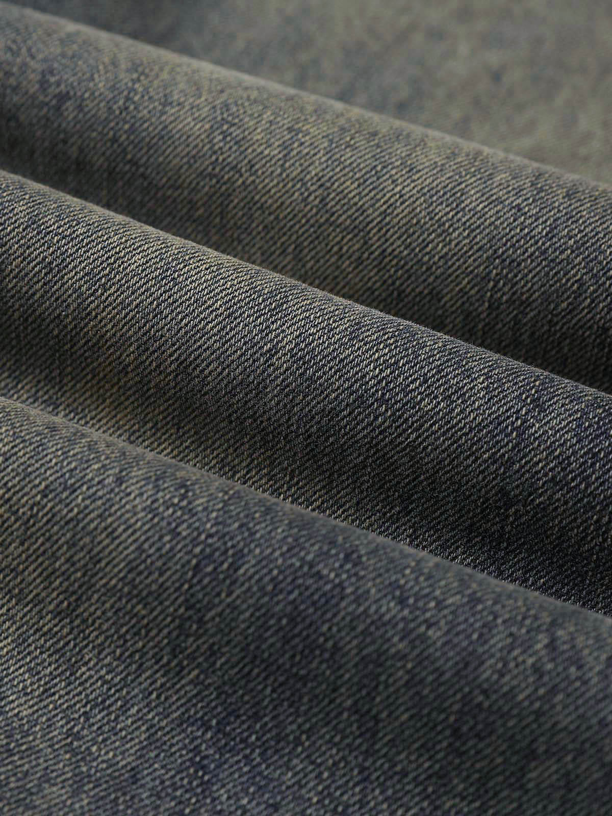 Washed Dirty-Dye Straight Jeans - 2352