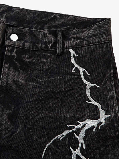 Calça High Street Hip-hop Distressed