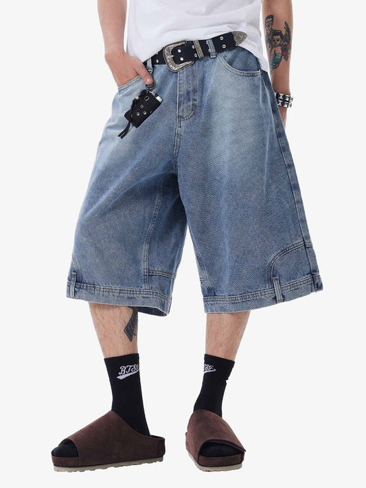 Shorts Retro Reverse Design Washed Jorts