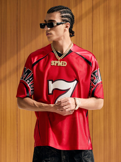 Camiseta Sports Jersey Red Super Seven