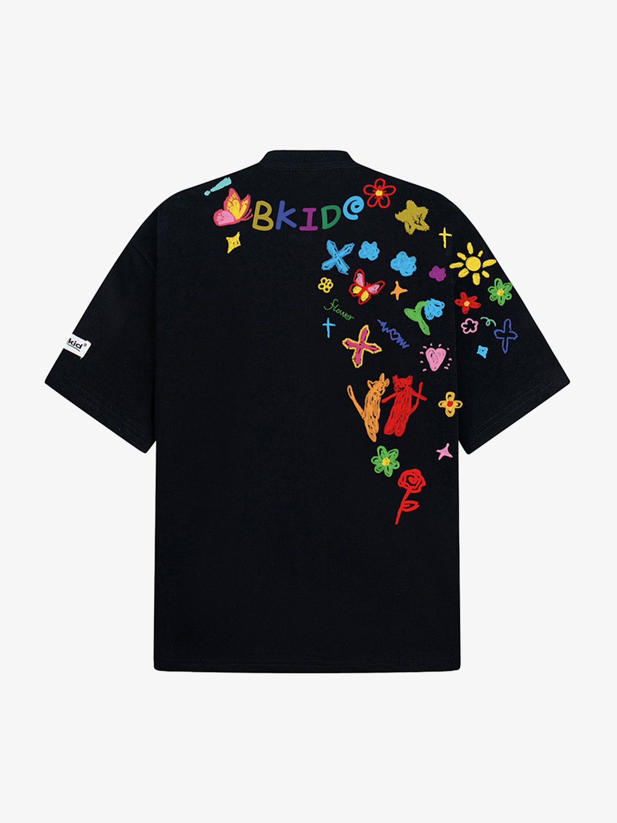 Retro Graffiti Hand-Painted T-Shirt