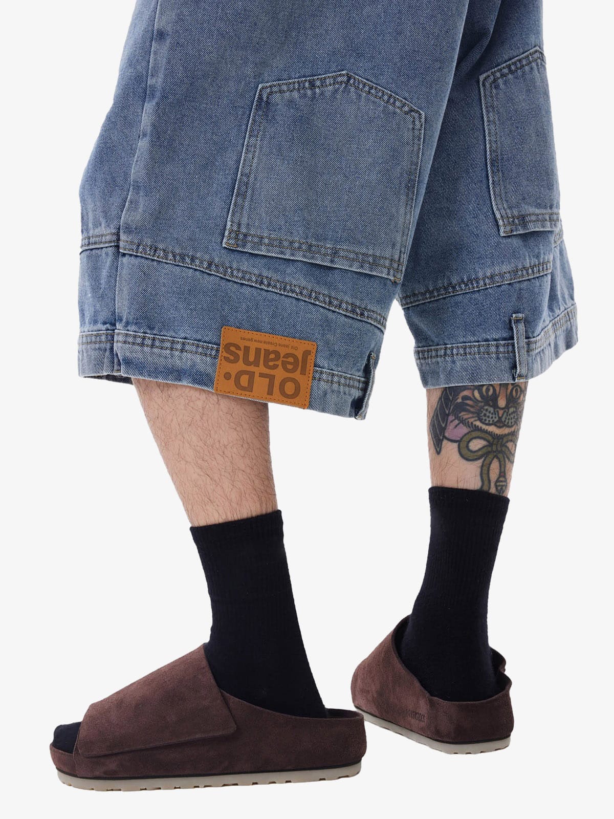 Shorts Retro Reverse Design Washed Jorts