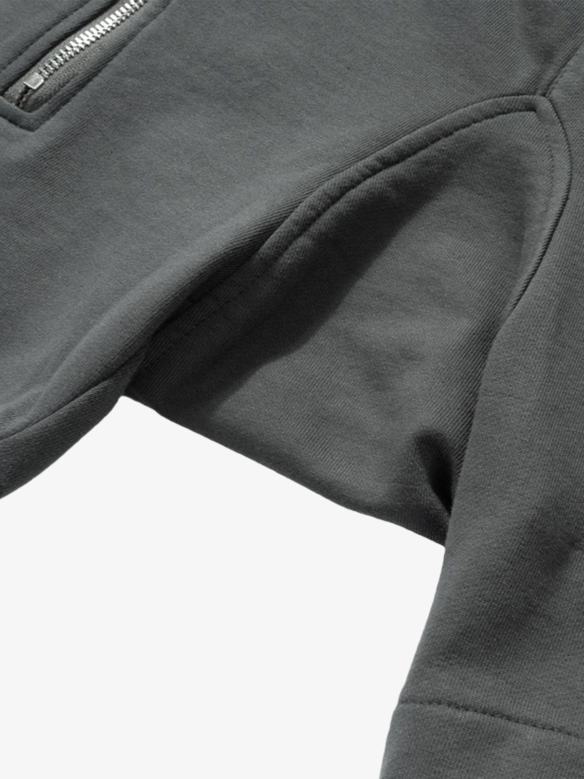 Retro Functional Zipper Slit Jort