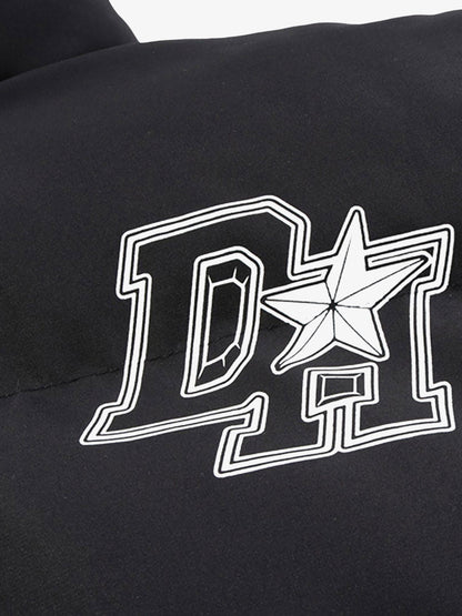 Jaqueta Puffer Retro Letter Down 1993