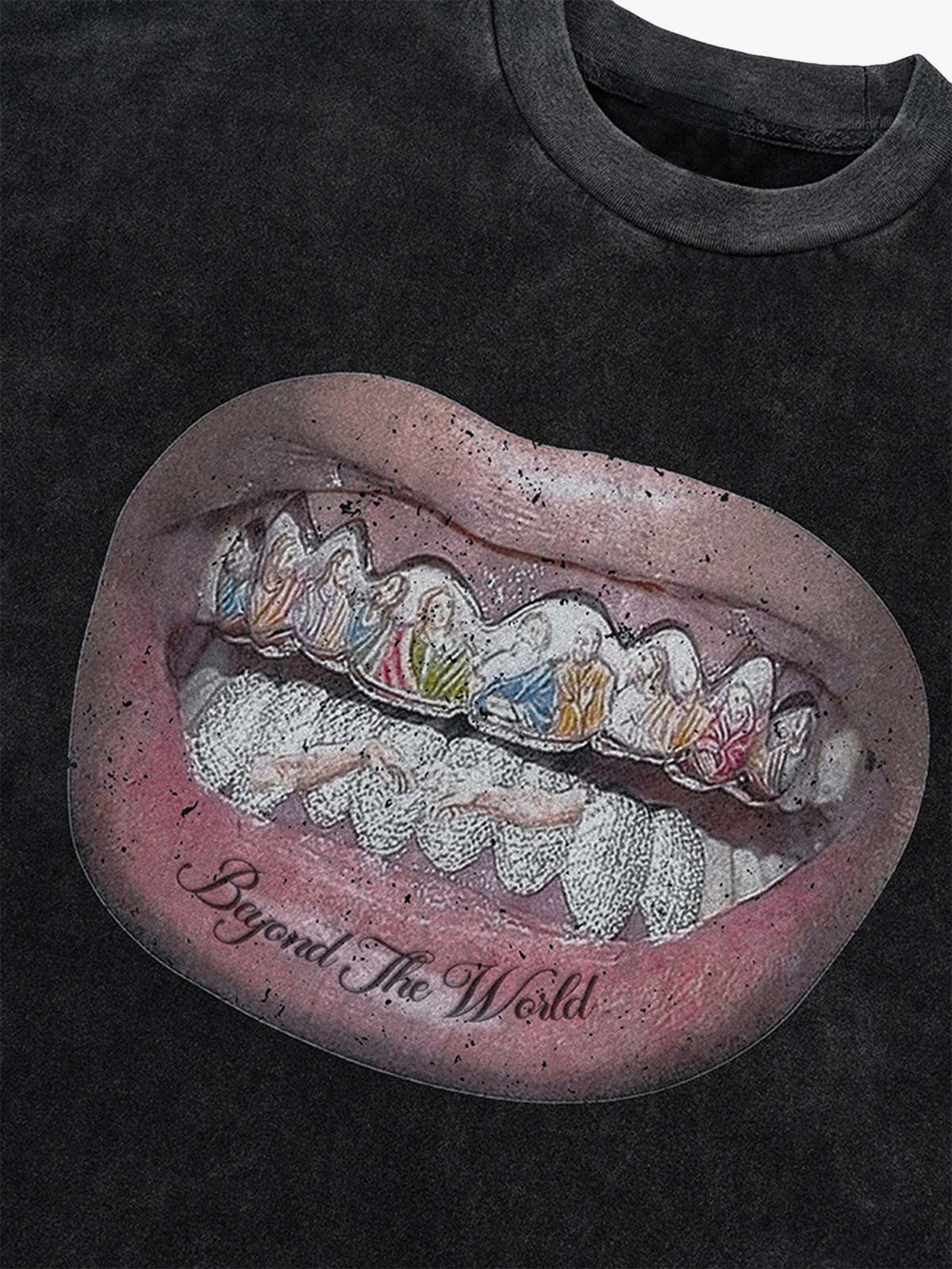 Camiseta Diamond Tooth Pattern