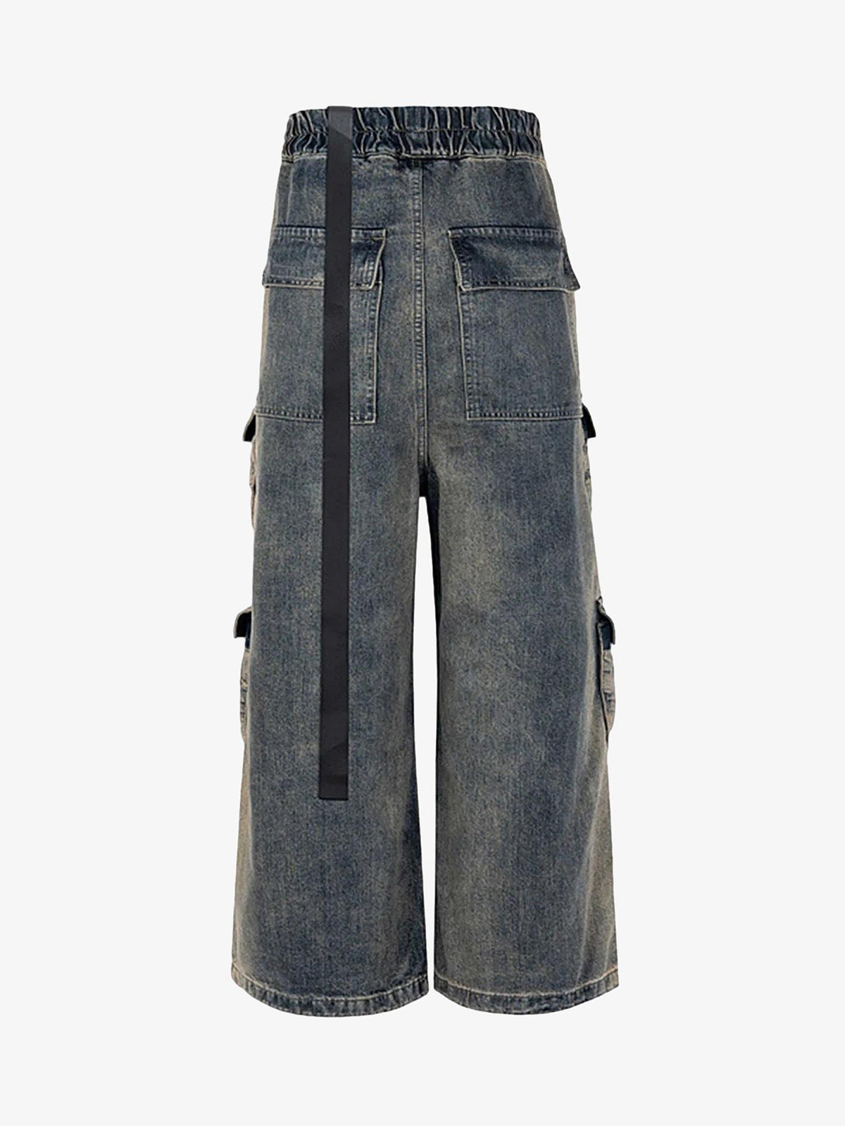 Calça Wide Leg Mult Cargo Jeans