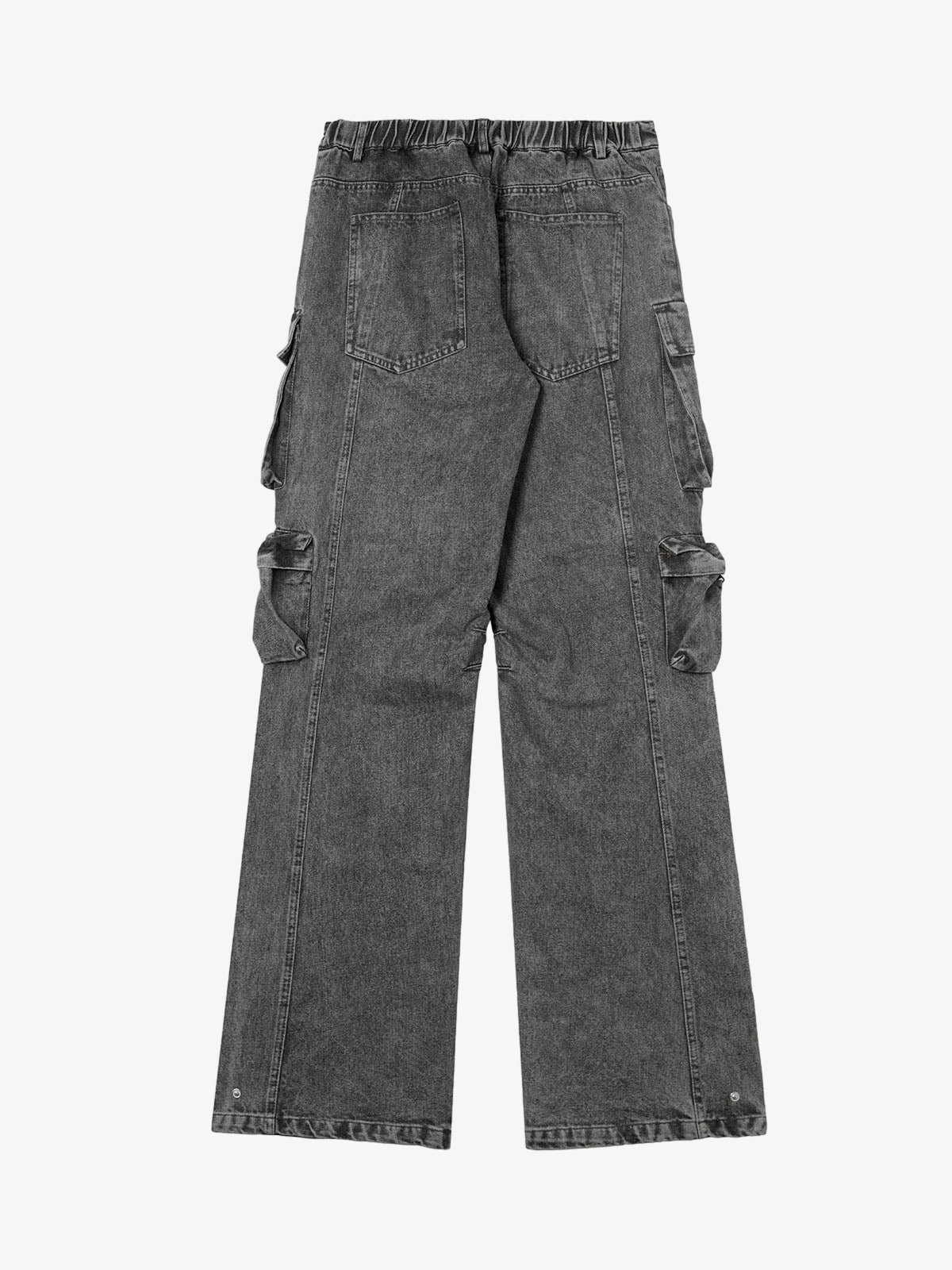 Calça Street Stitching Cargo Washed Jeans
